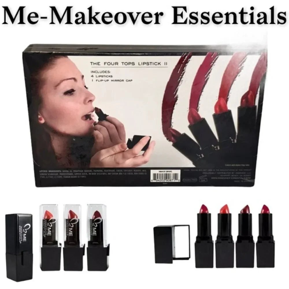 Makeover Essentials • NEW The Four Tops II lipstick set 4 shades colors red pink